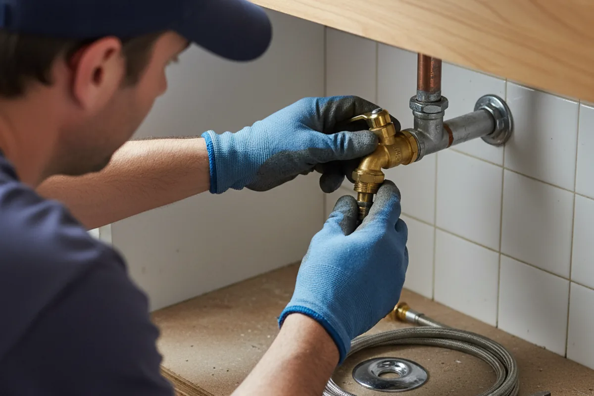 Shutoff valve and fitting work during Repiping in Lee